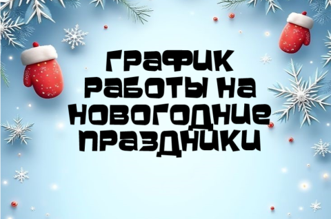 ГРАФИК РАБОТЫ НА НОВОГОДНИЕ ПРАЗДНИКИ 2026